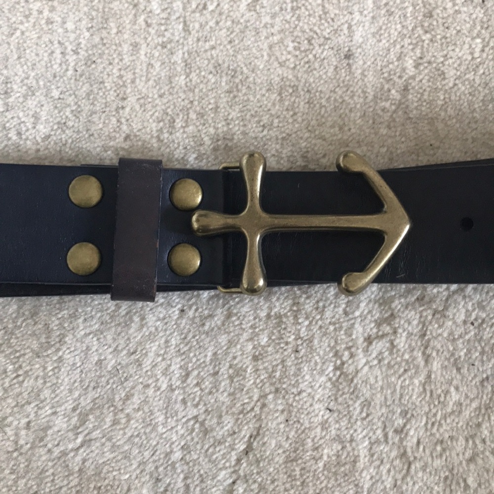 100% Leather anchor belt from Madewell size small